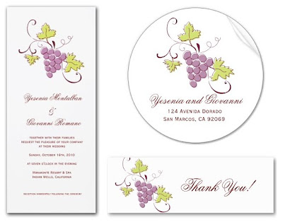 My new Tuscan vineyard wedding invitation suite is an alternative to the 