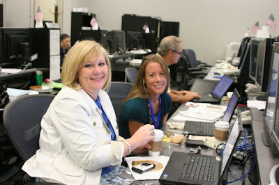 TIC Team 1 on console during STS-135