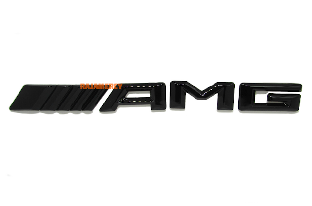 Akesoris Mercy Emblem BLACK AMG Hitam Bagasi