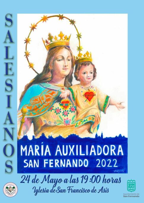Cartel de la Procesión de María Auxiliadora de San Fernando 2022