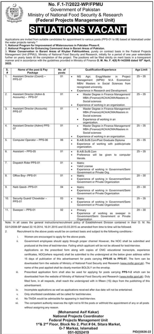 MNFS&R Federal Project Jobs