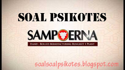 Contoh Soal Psikotes/Psikologi PT HM Sampoerna Tbk + Wawancara Kerja