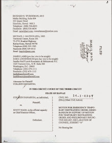 copy of front page of lawsuit