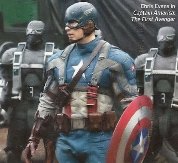 A new picture of Actor Chris Evans as Captain America has shown up