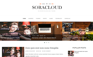 Sora Cloud Blogger Template