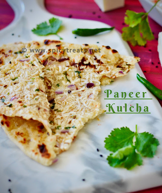 Stove Top Paneer Kulcha Recipe