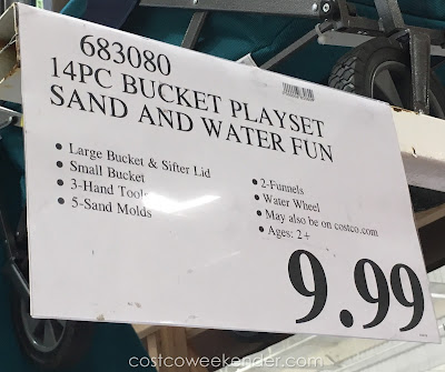 Deal for the 14 Piece Bucket Playset Sand and Water Fun at Costco