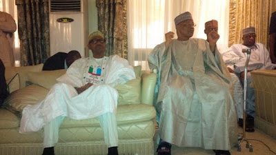 Photos: Tinubu, Buhari, Osinbajo, visit IBB at his home in Minna