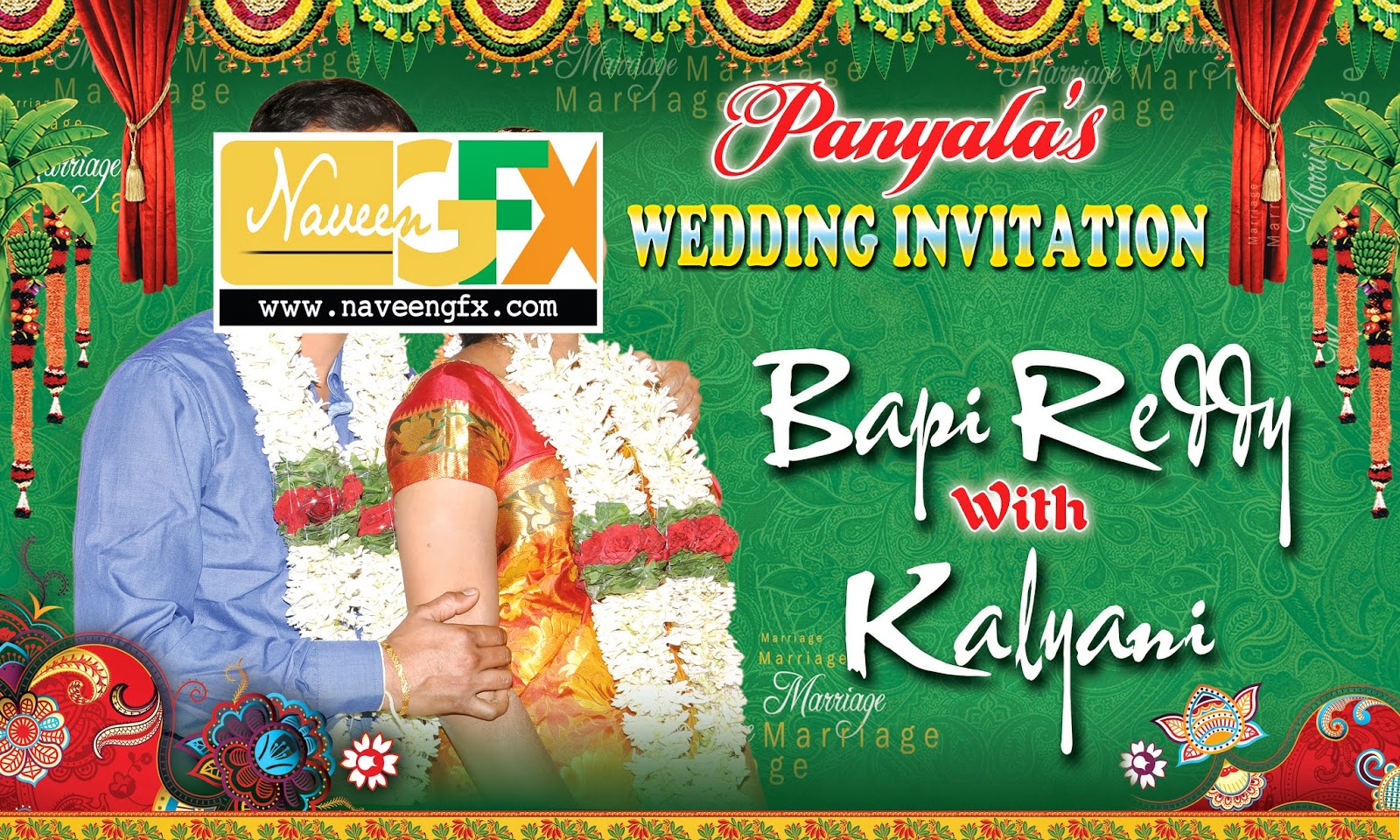 indian wedding  psd flex banner  templates  free downloads 