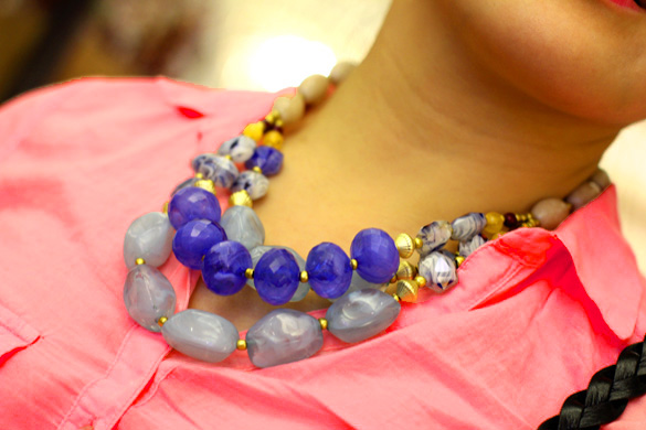 Anthropologie Chunky Jewel Necklace