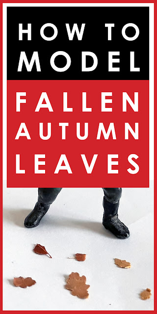 How to make fallen autumn leaves in 1/35 scale for diorama scenery