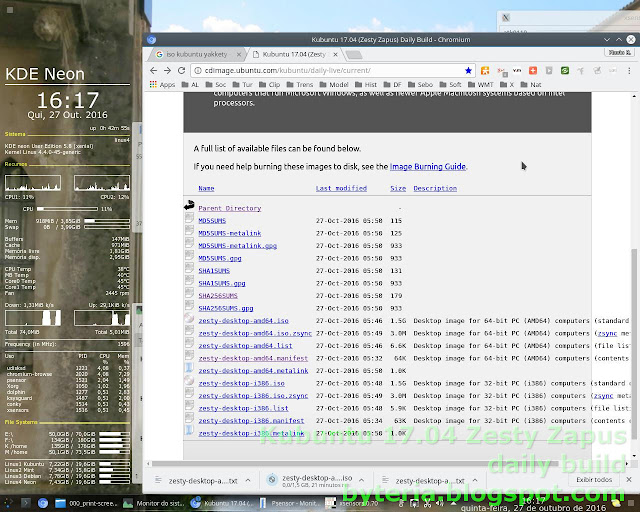 Download do Kubuntu 17.04 Zesty Zapus (daily-build)