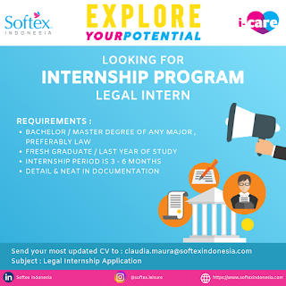 Posisi Kerja / Job Position : Internship Program for Legal Intern