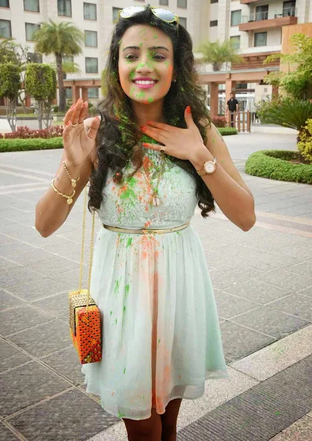 Jyoti Seth Stills at Holi Celebrations Photos in Novotel