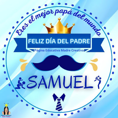 Solapín Nombre Samuel para redes sociales por Día del Padre