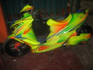 Yamaha mio soul airbrush modified