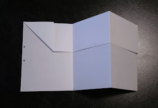 A2図面　図面折り方　ファイルに閉じたまま広げられる図面の折り方