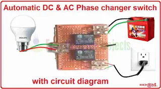 How to make automatic DC and AC phase changer switch