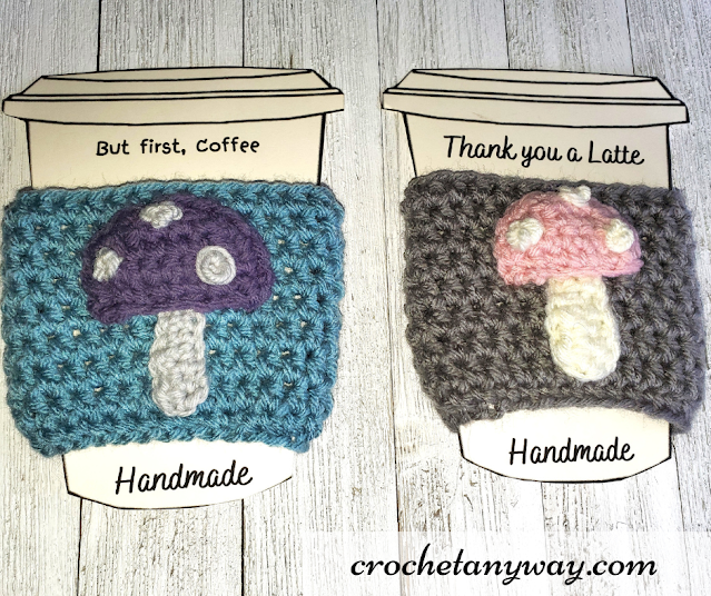 cottage core mushroom cup cozy