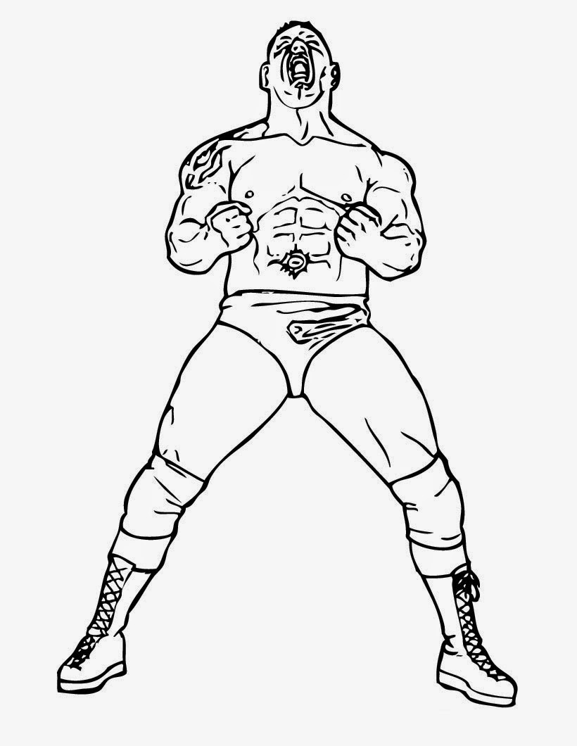 Download wwe coloring pages online | FCP