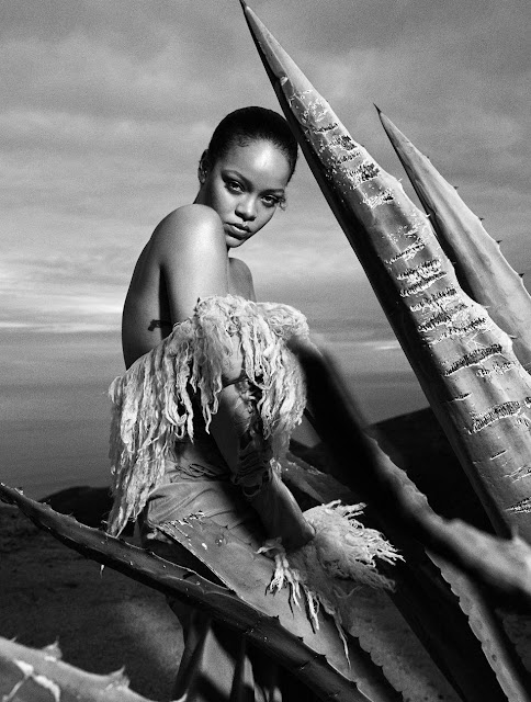 Rihanna beautiful fashion model photoshoot