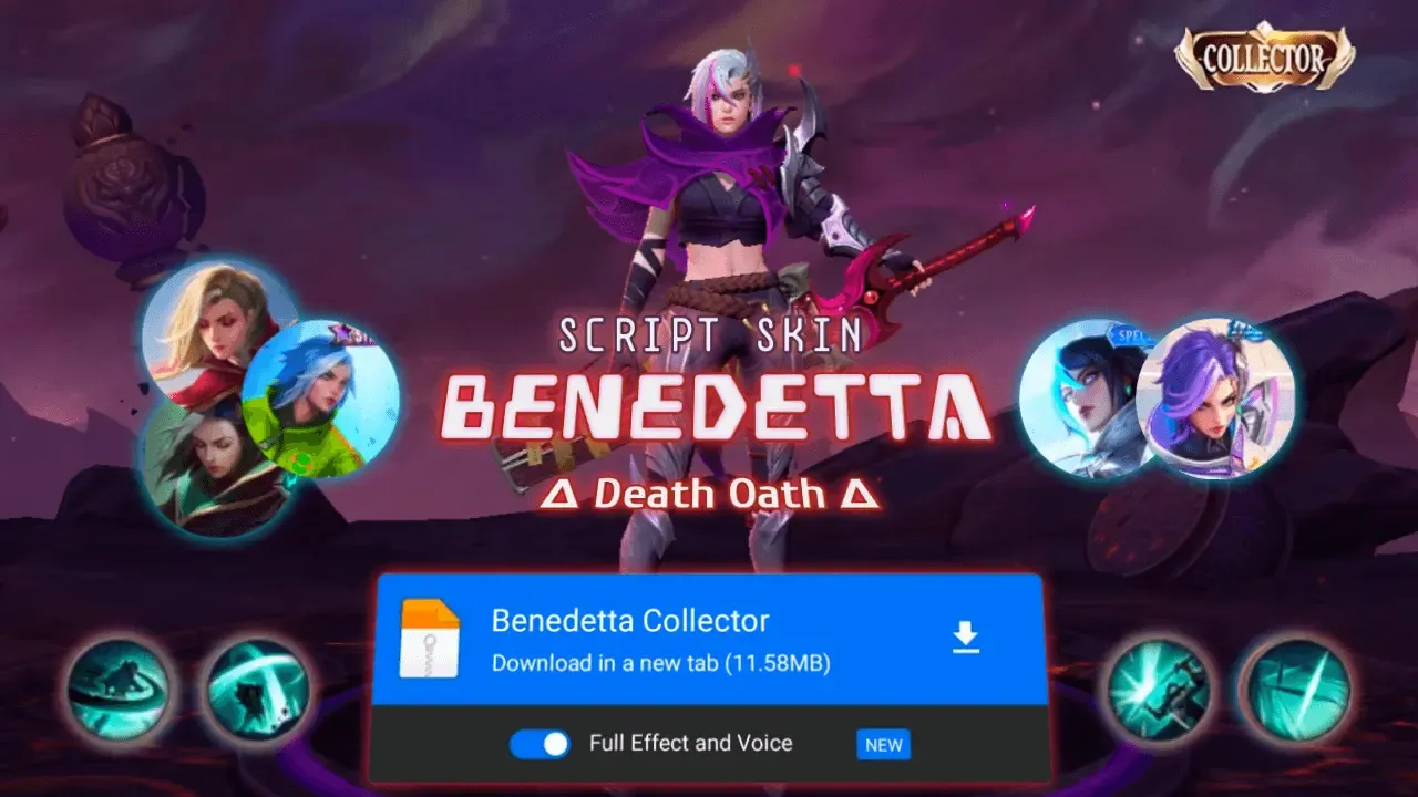 Script Benedetta Collector 