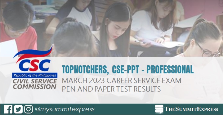 TOP 10 PASSERS: March 2023 Civil Service Exam Professional Level