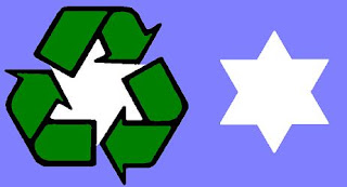 Recycle Symbol logo hexagram