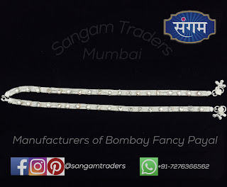 latest kundan diamond anklet