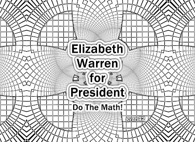 Elizabeth Warren for President - Free Coloring Book Art by gvan42