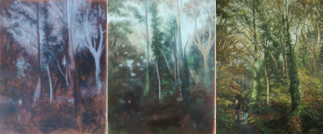 Southampton common oil painting WIP