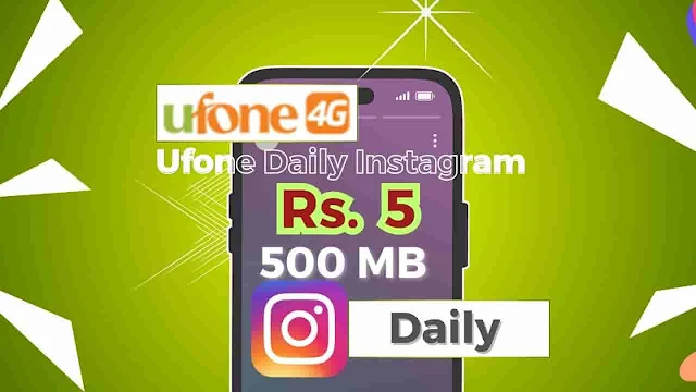 Ufone Instagram Package Daily Code oye Price