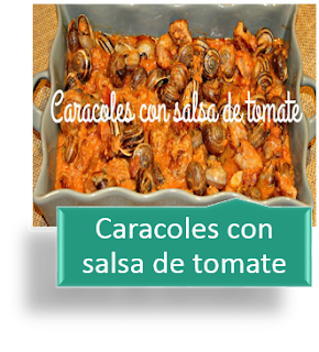 CARACOLES CON SALSA DE TOMATE