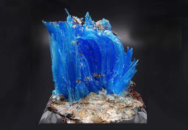 Chalcanthite crystals