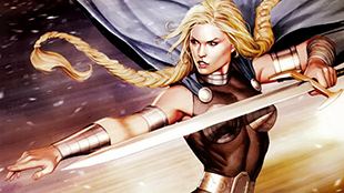 valkyrie marvel comics comics girl