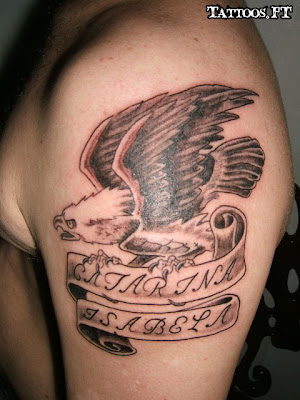 Tatuagem com Aguia no Braço