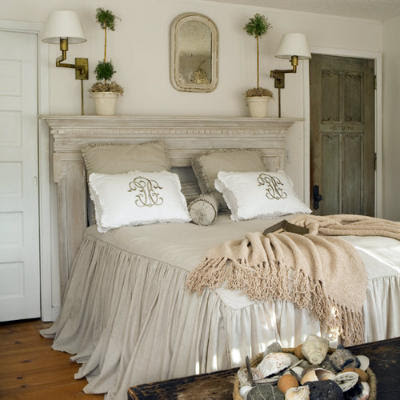 Fireplace Mantel Headboard