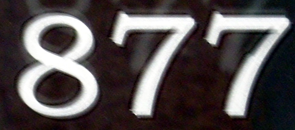 credit card number location. 877 Numbers; 1-877-Credit Card