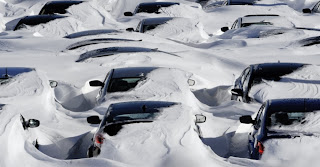 Como ficaram os carros apôs tempestade de gelo foto 1