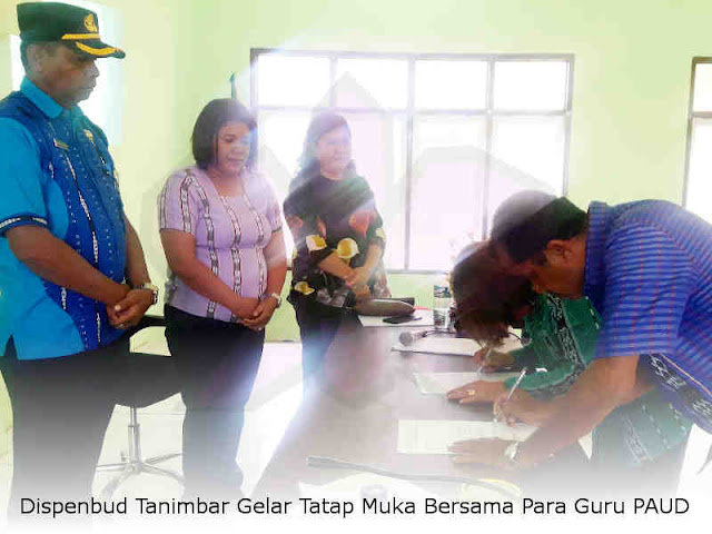 Dispenbud Tanimbar Gelar Tatap Muka Bersama Para Guru PAUD