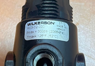 WILKERSON R03-02-000 Miniature Regulator R03  0 to 20.7 bar,Pmax  = 300Psi (2068kpa),Tmax = 125°F (52°C),MADE IN MEXICO, Miniature Regulator R03,WILKERSON R03-02-000,
