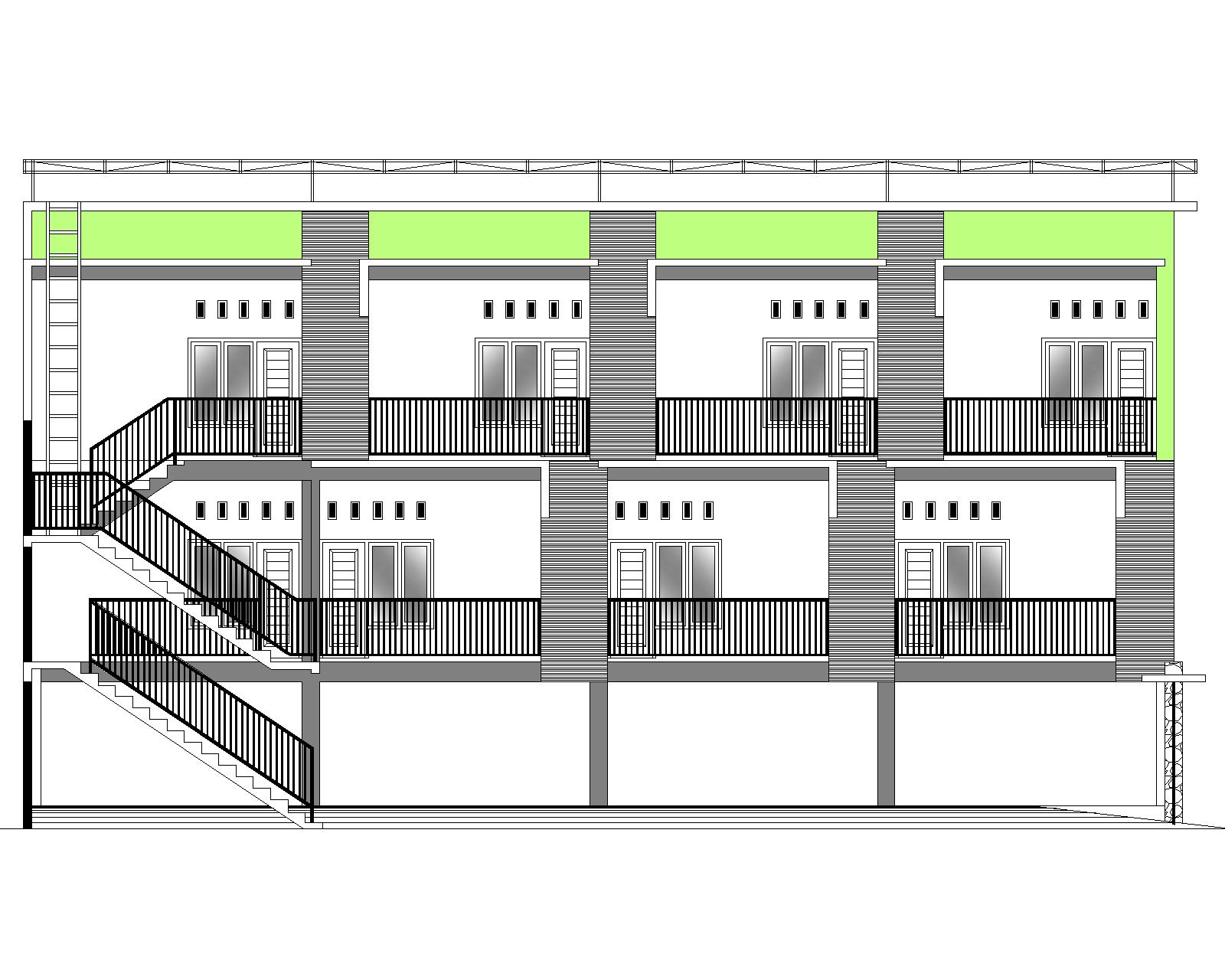 Gambar Rumah Kost Minimalis 2 Lantai Desain Rumah Minimalis