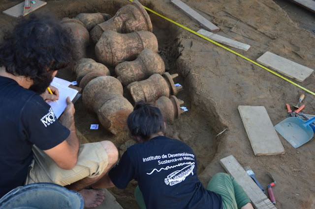 s scientific discipline communities later experts discovered traces left behind from Amazonian Polychrom For You Information - 500-year-old indigenous cemetery constitute inward Amazon