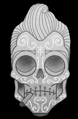 Mexican skull tattoo