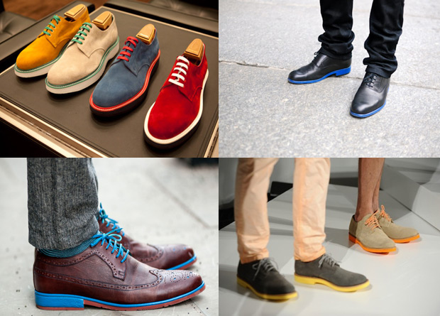 Zapatos con suela de color