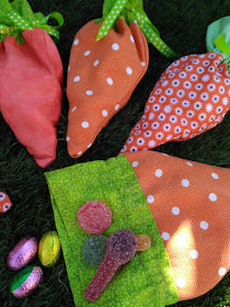 bolsitas chuches, zanahoria, carrot treat bag, pascua, pâques