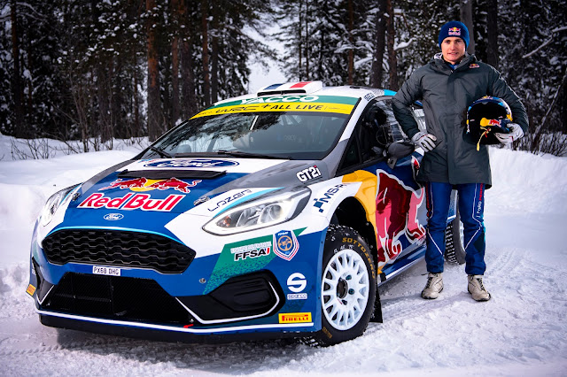 Adrien Fourmaux Arctic Rally 2020 Red Bull