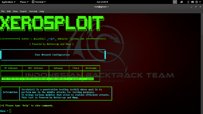 Cara Sniffing di jaringan Wifi/Lan dengan Xerosploit di Kali Linux GNU/Linux