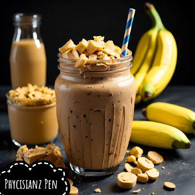 Healthy recipe of Peanut Butter and Banana Smoothie