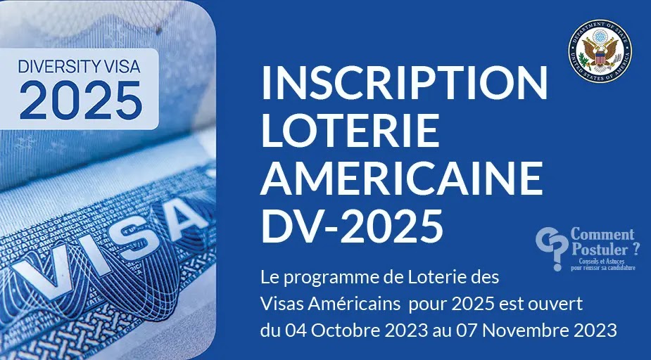 formulaire d'inscription loterie américaine DV-2025